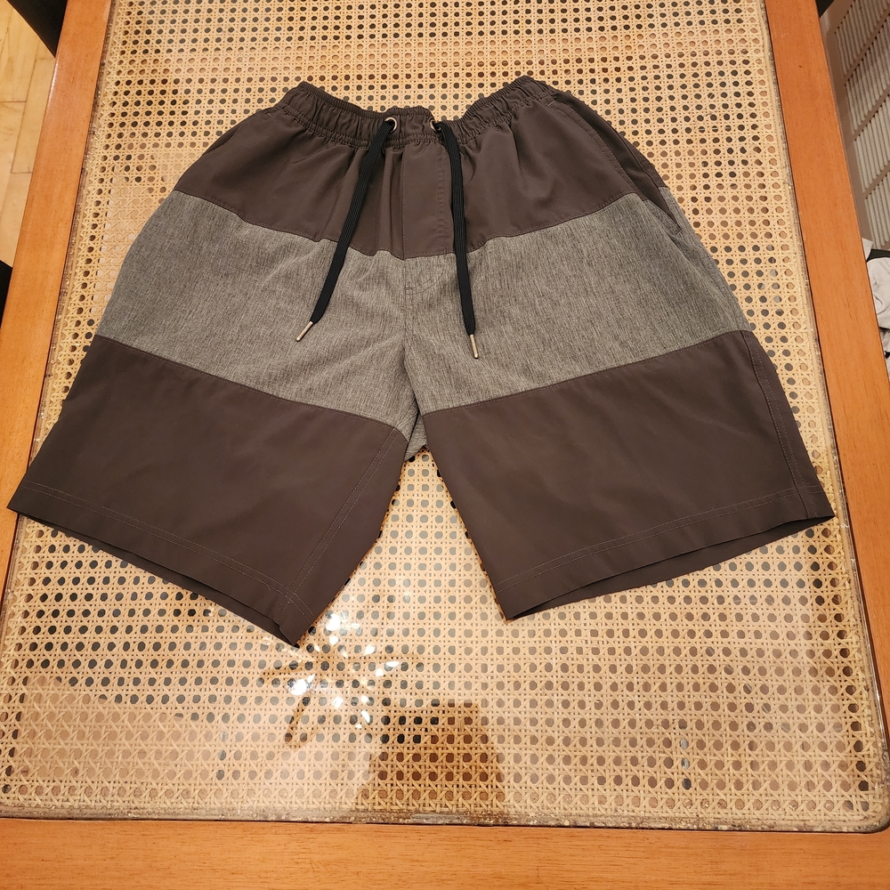 Gray Swimming Trunks / Shorts / Men Swim Tailor Twotone - Size Medium